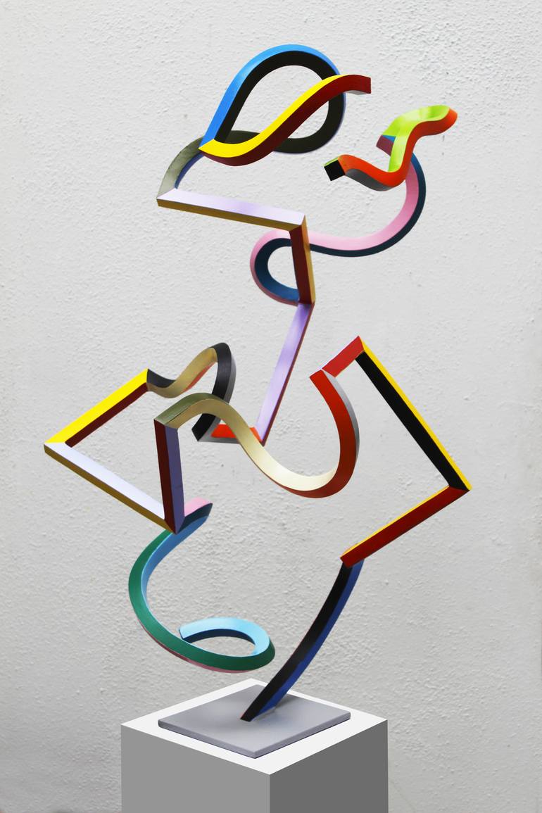 Original Abstract Sculpture by Frans Muhren