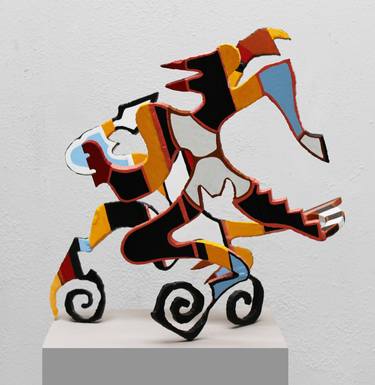 Original Dada People Sculpture by Frans Muhren