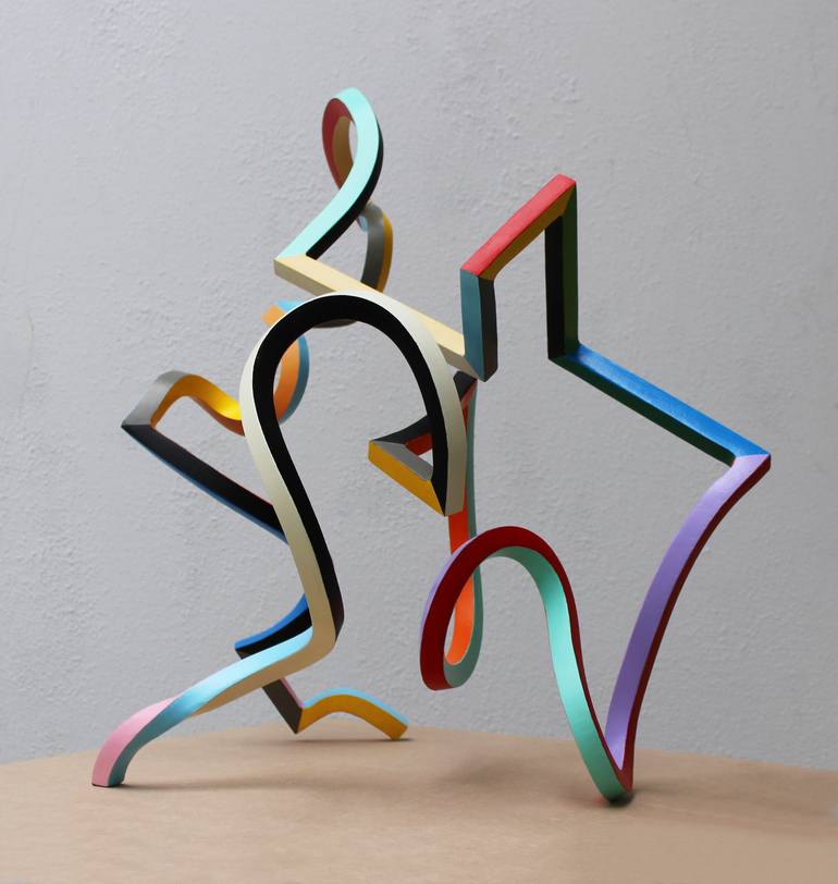 Original Abstract Sculpture by Frans Muhren