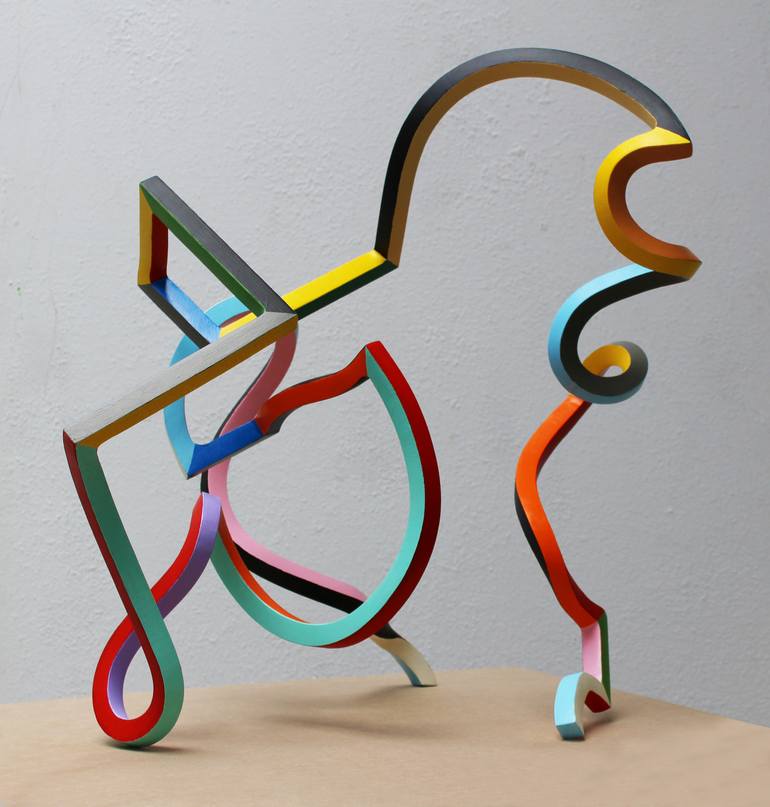 Original Abstract Sculpture by Frans Muhren