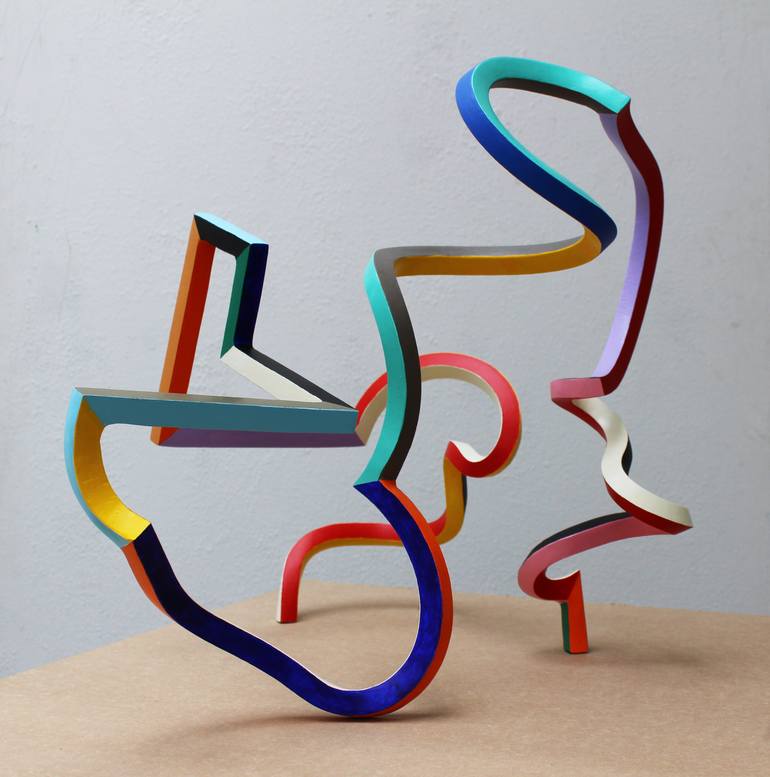 Original Abstract Sculpture by Frans Muhren