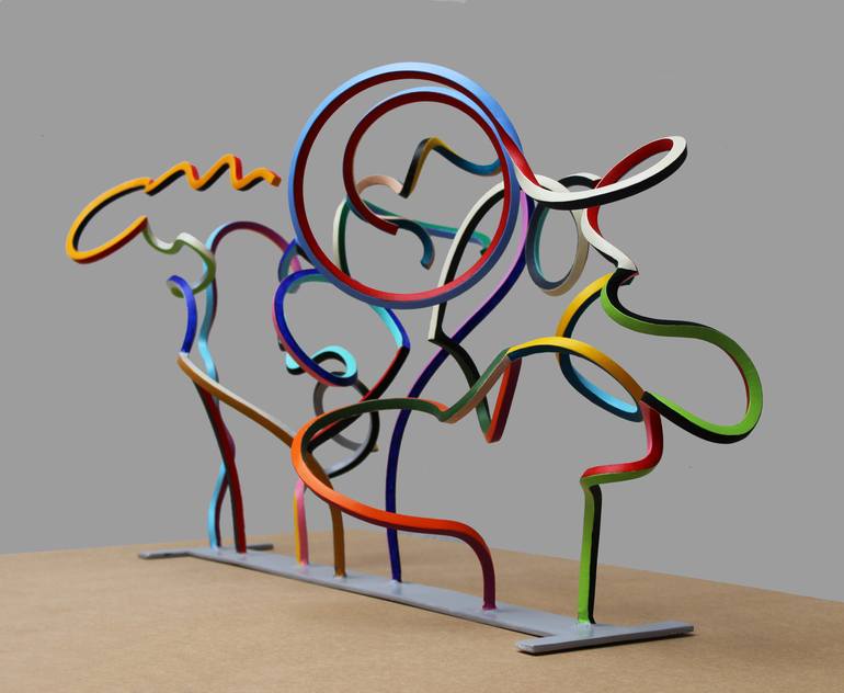 Original Abstract Sculpture by Frans Muhren