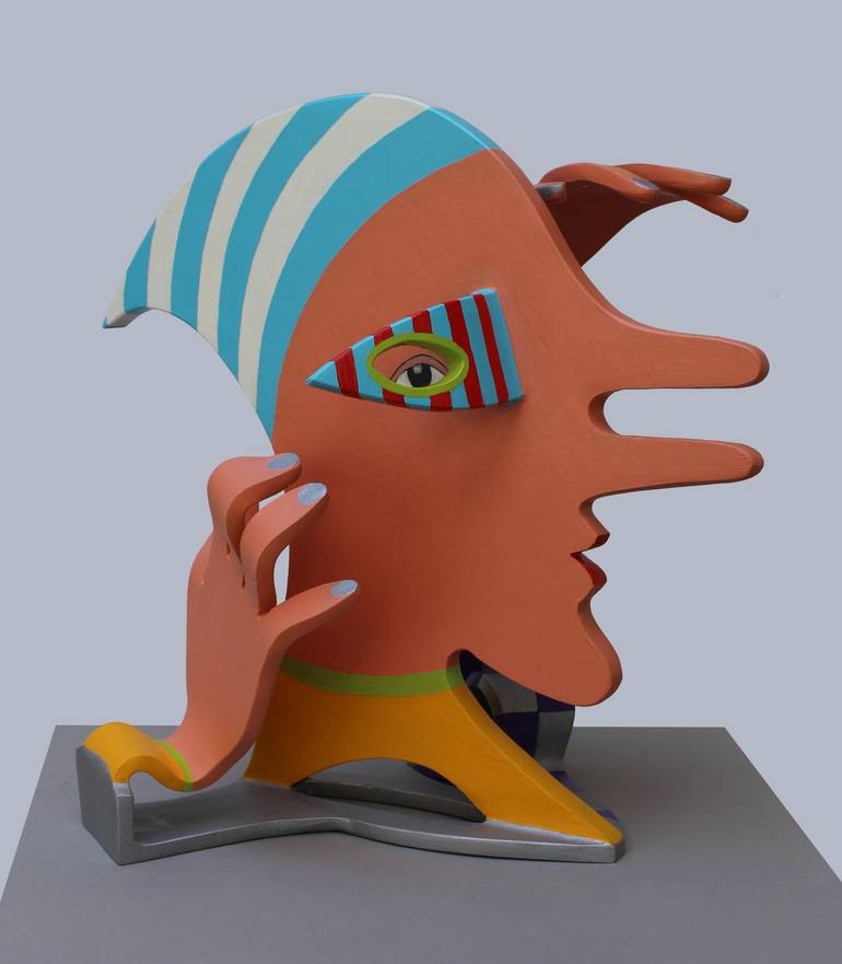 Original Dada Humor Sculpture by Frans Muhren