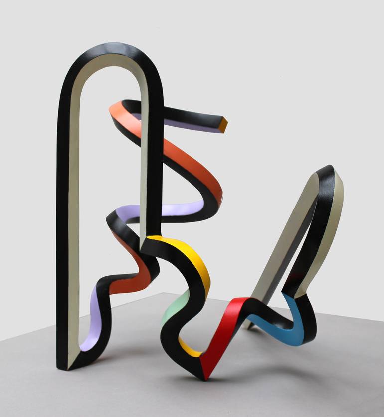 Original Abstract Sculpture by Frans Muhren