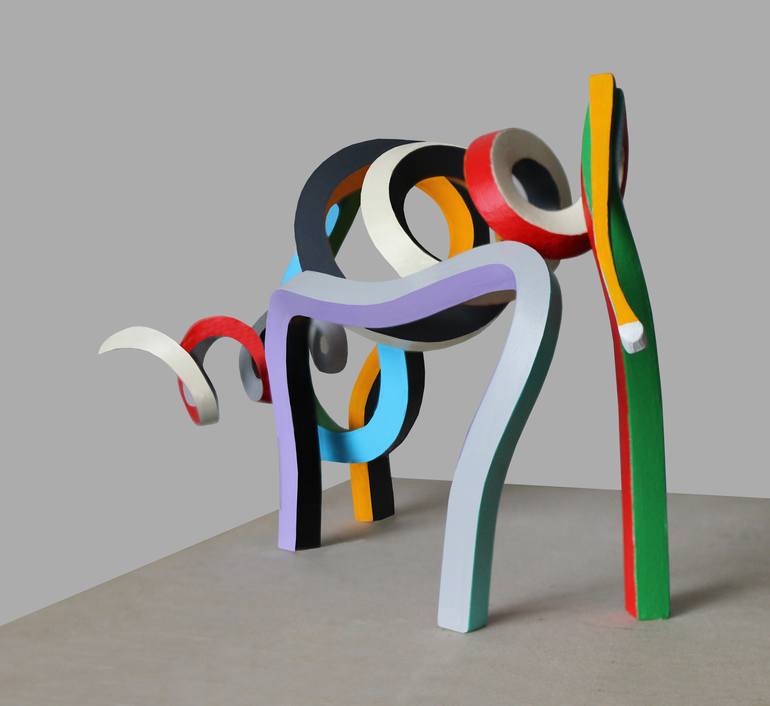 Original Abstract Animal Sculpture by Frans Muhren