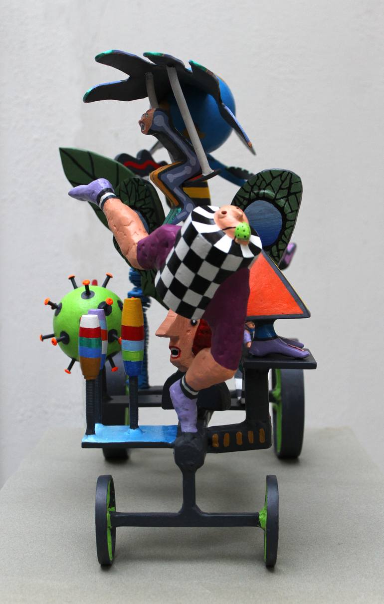 Original Surrealism Fantasy Sculpture by Frans Muhren