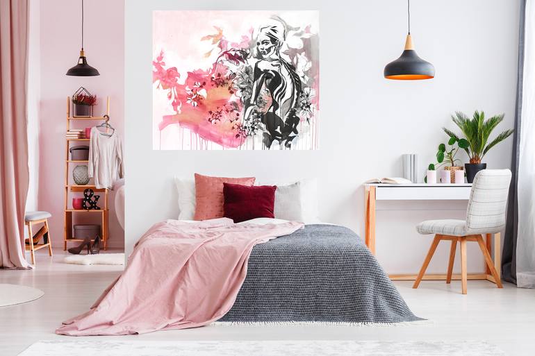 Original Figurative Fashion Painting by Hannah Adamaszek