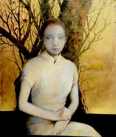 Print of Women Paintings by Isao Tomoda