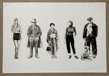 Print of People Paintings by Gianluca Cavallo