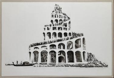 Original Architecture Painting by Gianluca Cavallo