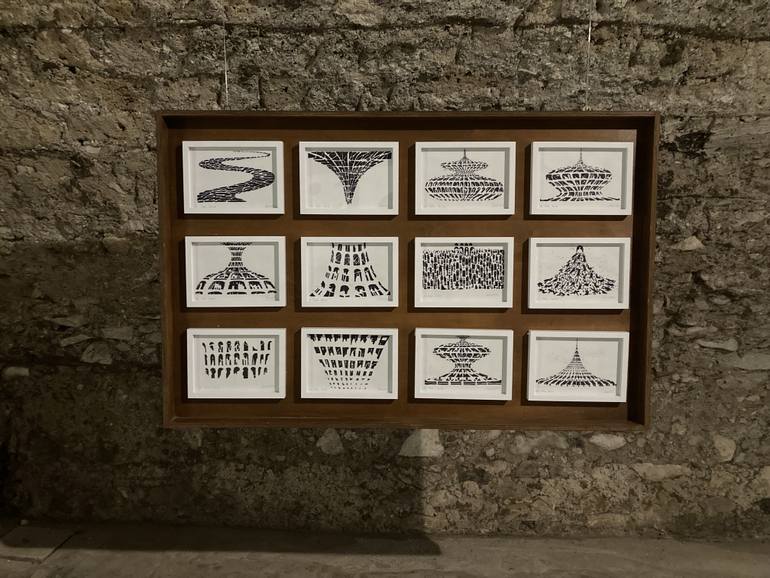 Original Black & White Architecture Drawing by Gianluca Cavallo