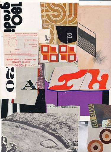 Original Abstract Collage by Micosch Holland