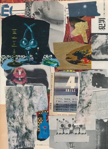 Original Abstract World Culture Collage by Micosch Holland