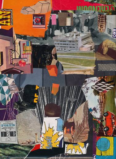 Original Dada Abstract Collage by Micosch Holland