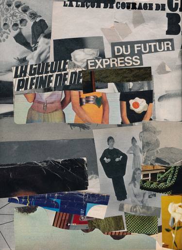Original Bauhaus Fashion Collage by Micosch Holland