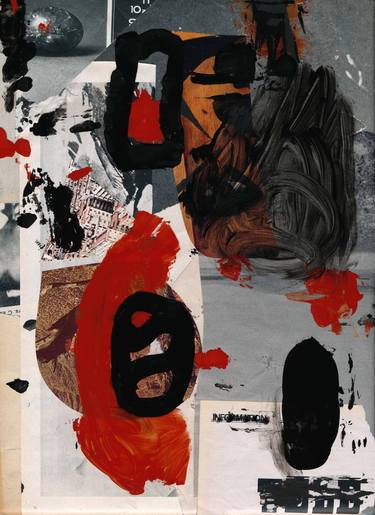 Original Dada Abstract Collage by Micosch Holland