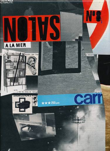 Original Abstract Typography Collage by Micosch Holland