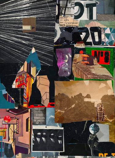 Original Abstract Politics Collage by Micosch Holland