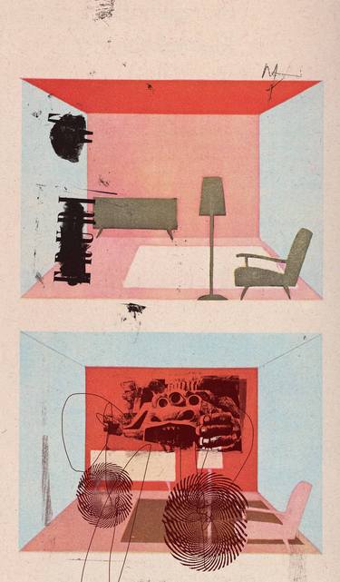 Original Dada Architecture Collage by Micosch Holland