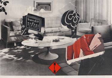 Original Dada Architecture Collage by Micosch Holland