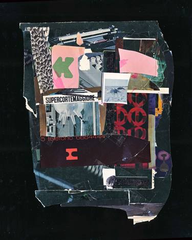 Original Dada Abstract Collage by Micosch Holland