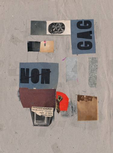 Original Dada Abstract Collage by Micosch Holland