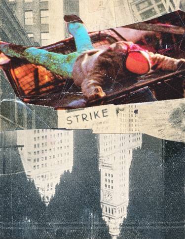 Original Dada Political Collage by Micosch Holland
