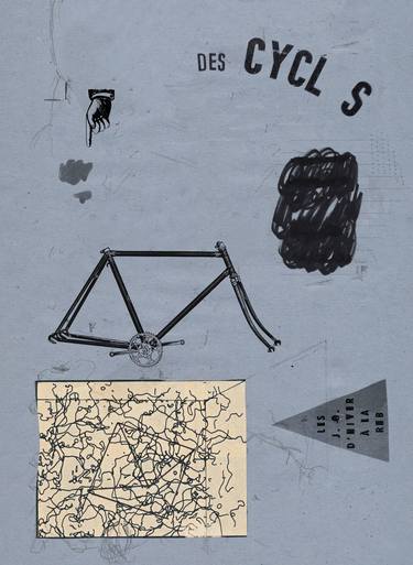 Print of Abstract Bicycle Printmaking by Micosch Holland