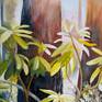 Detail: Wild Rhododendron Painting by Cedar Lee