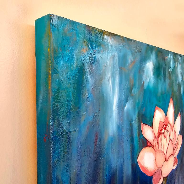 Original Abstract Floral Painting by Cedar Lee