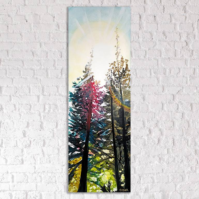 Original Expressionism Nature Painting by Cedar Lee
