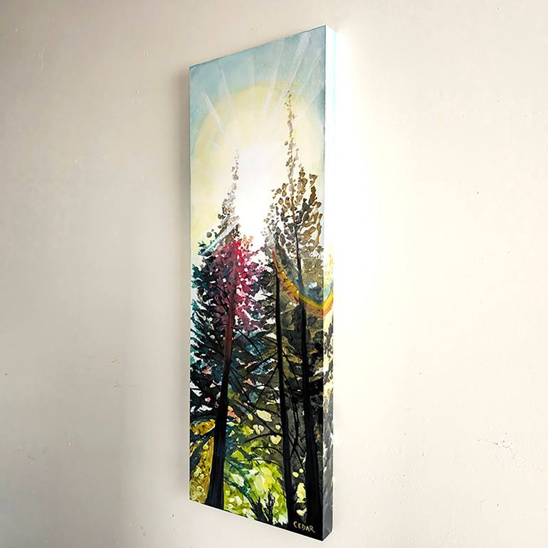 Original Expressionism Nature Painting by Cedar Lee