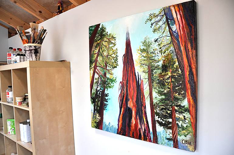 Original Photorealism Nature Painting by Cedar Lee