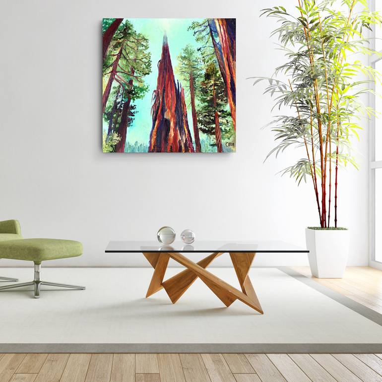 Original Photorealism Nature Painting by Cedar Lee