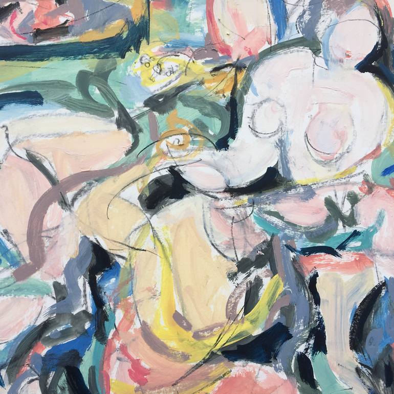 Original Abstract Expressionism Abstract Painting by Heidi Lanino