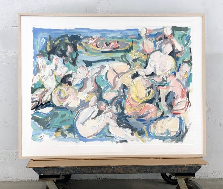 Original Abstract Expressionism Abstract Painting by Heidi Lanino