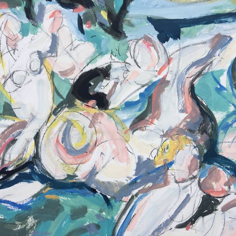 Original Abstract Expressionism Abstract Painting by Heidi Lanino