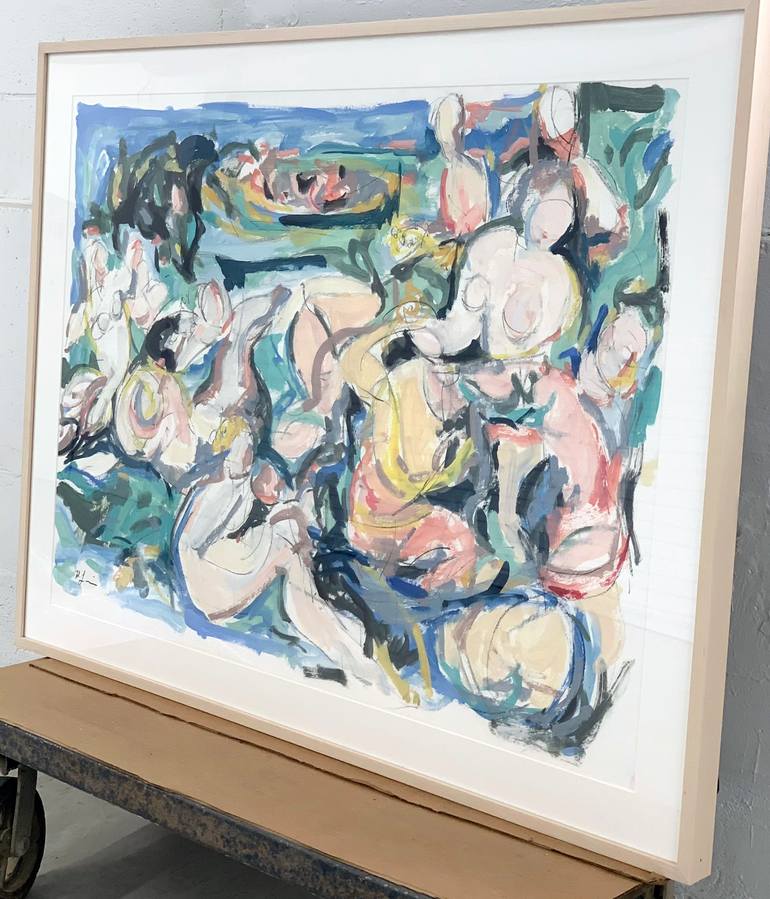 Original Abstract Expressionism Abstract Painting by Heidi Lanino