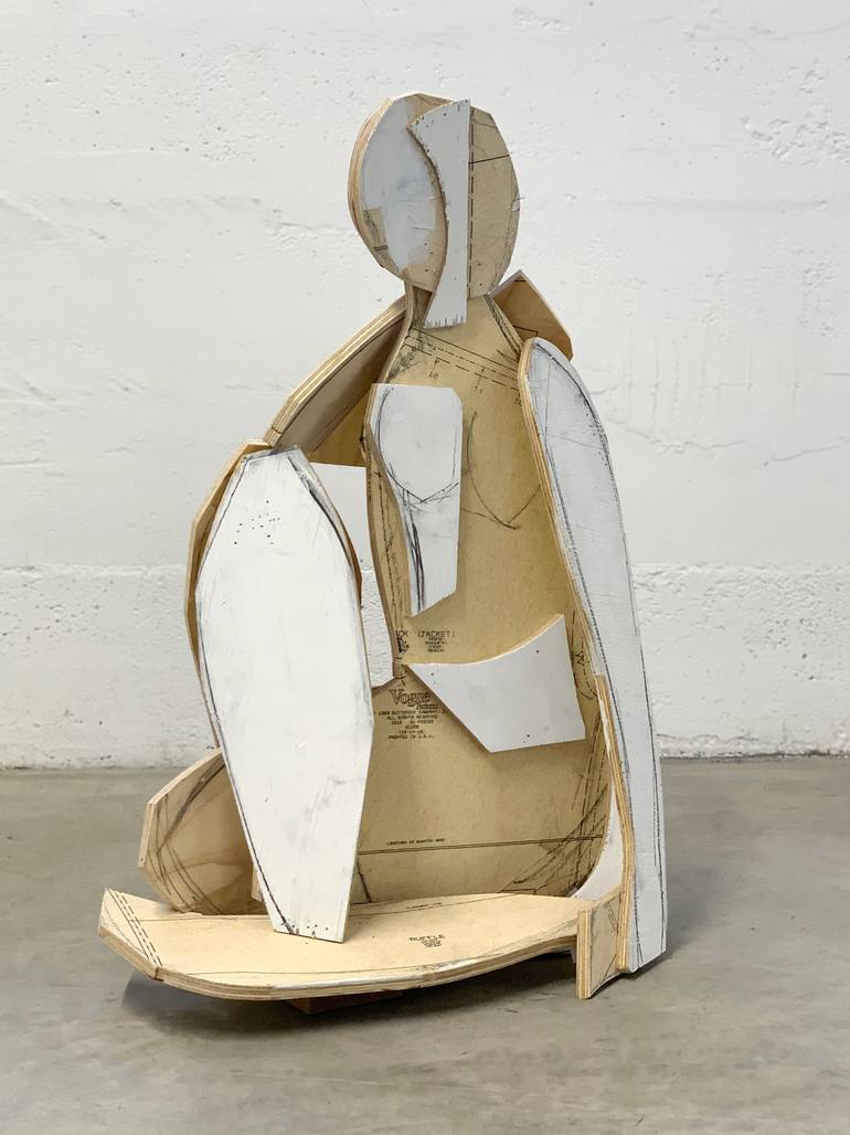Original Cubism Abstract Sculpture by Heidi Lanino