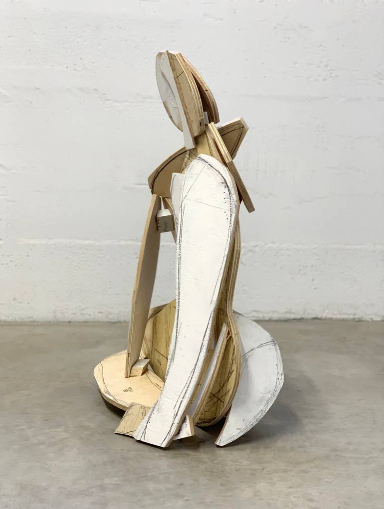 Original Cubism Abstract Sculpture by Heidi Lanino