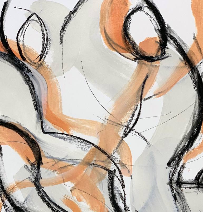 Original Abstract Expressionism Abstract Drawing by Heidi Lanino