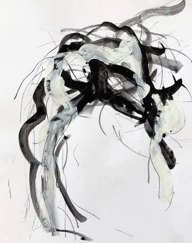 Original Abstract Expressionism Abstract Drawings by Heidi Lanino