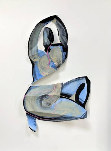 Saatchi Art Artist Heidi Lanino; Drawings, “Reclining Blue Woman II” #art