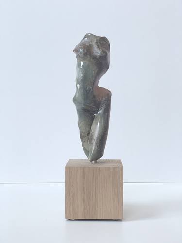 Folded Female Standing, clay thumb