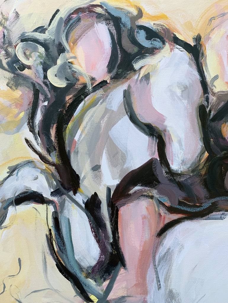 Original Abstract Horse Painting by Heidi Lanino