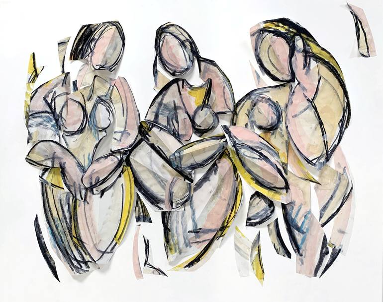 Original Contemporary Abstract Mixed Media by Heidi Lanino