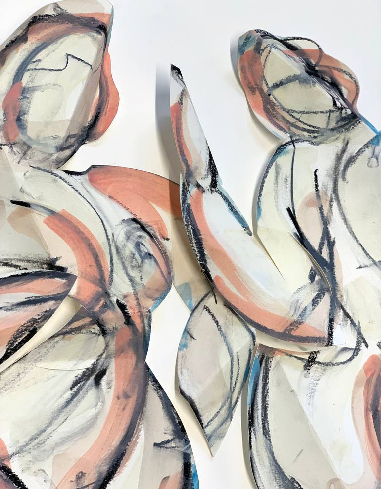 Original Abstract Women Mixed Media by Heidi Lanino