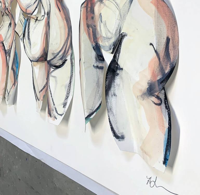 Original Abstract Women Mixed Media by Heidi Lanino