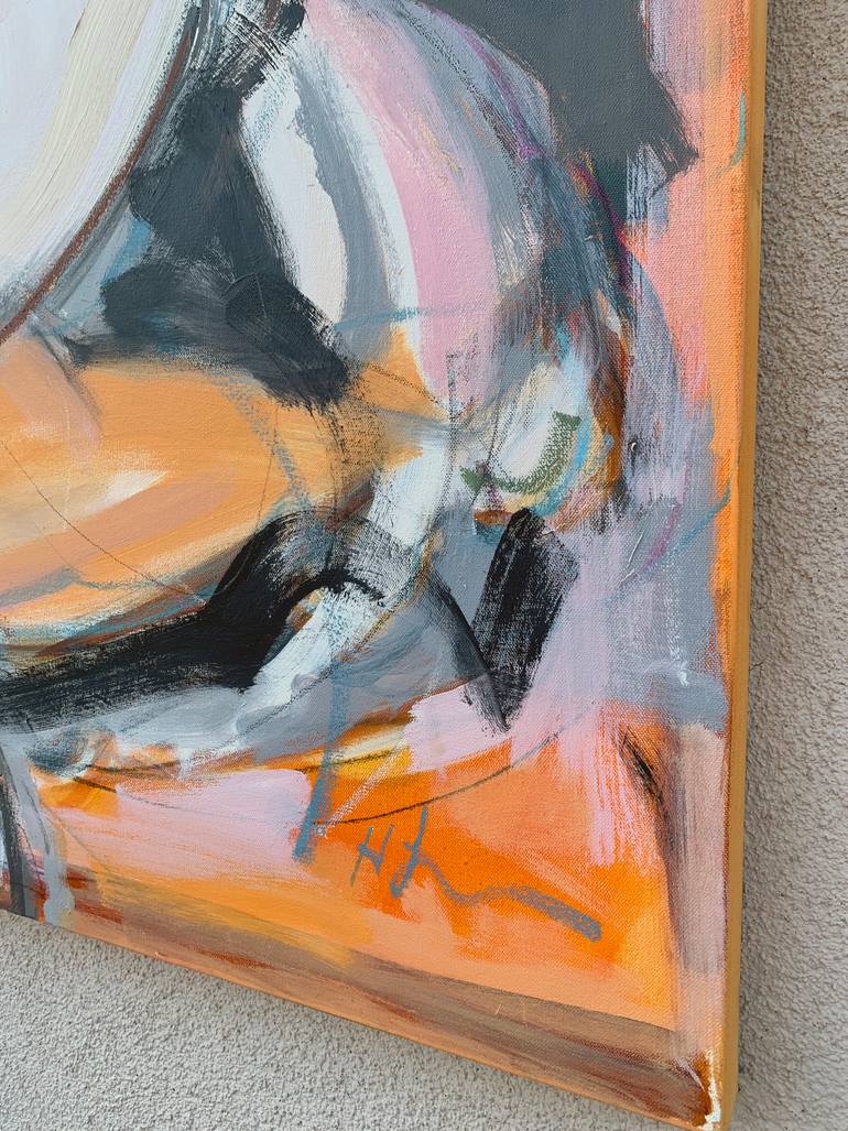 Original Abstract Expressionism Abstract Painting by Heidi Lanino
