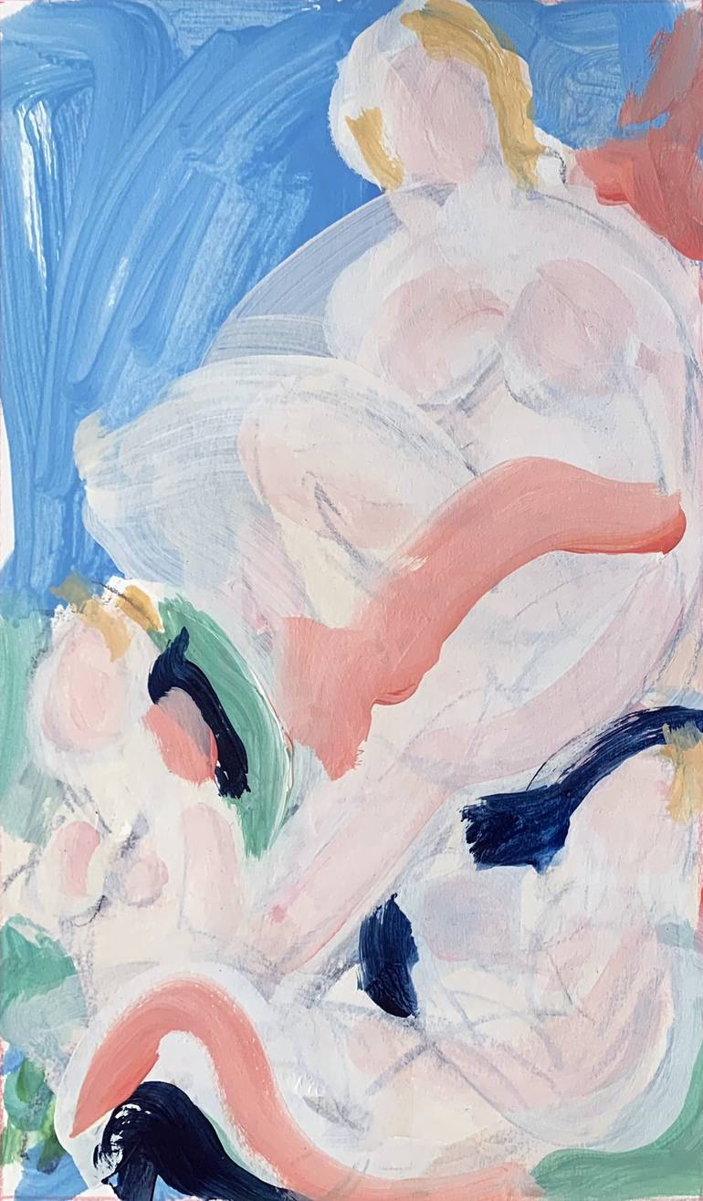 Original Classicism Women Paintings by Heidi Lanino